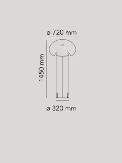 Clearance Flos Chiara Gulvlampe - Aluminium/ Antrasitt