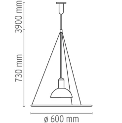 Best Flos Frisbi taklampe Krom