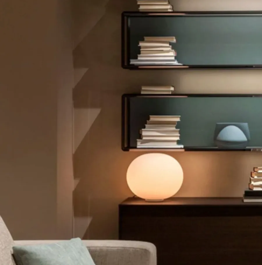Online Flos Glo-Ball Basic 1 bordlampe - 33cm - med dimmer Opal