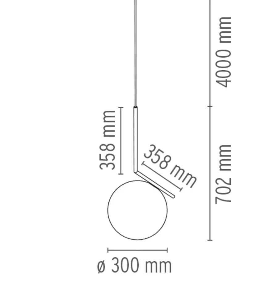 Outlet Flos IC S2 takpendel