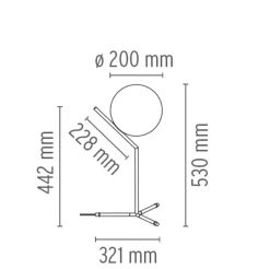Online Flos IC T1 bordlampe høy