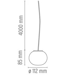 Flos Mini Glo-Ball S taklampe - 11cm Opal