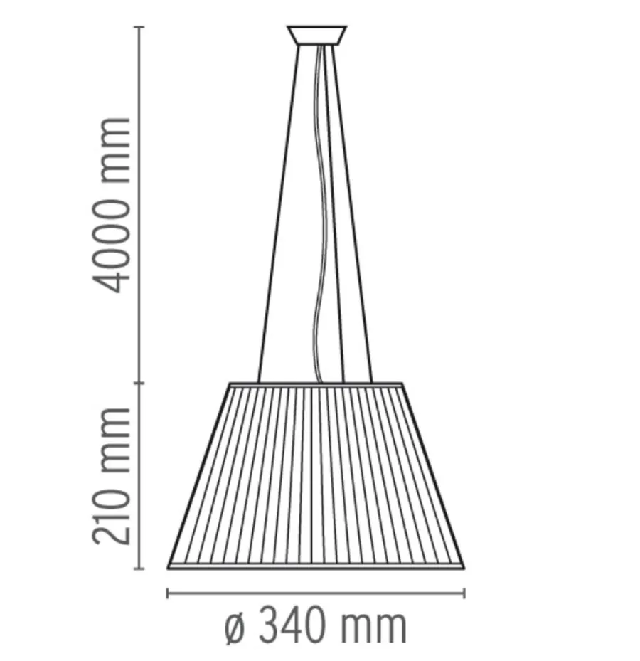 New Flos Romeo Moon S1 taklampe Transparent