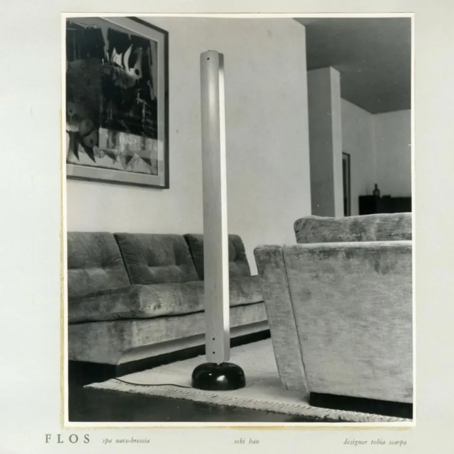 Flos Seki-Han gulvlampe Tre/Svart