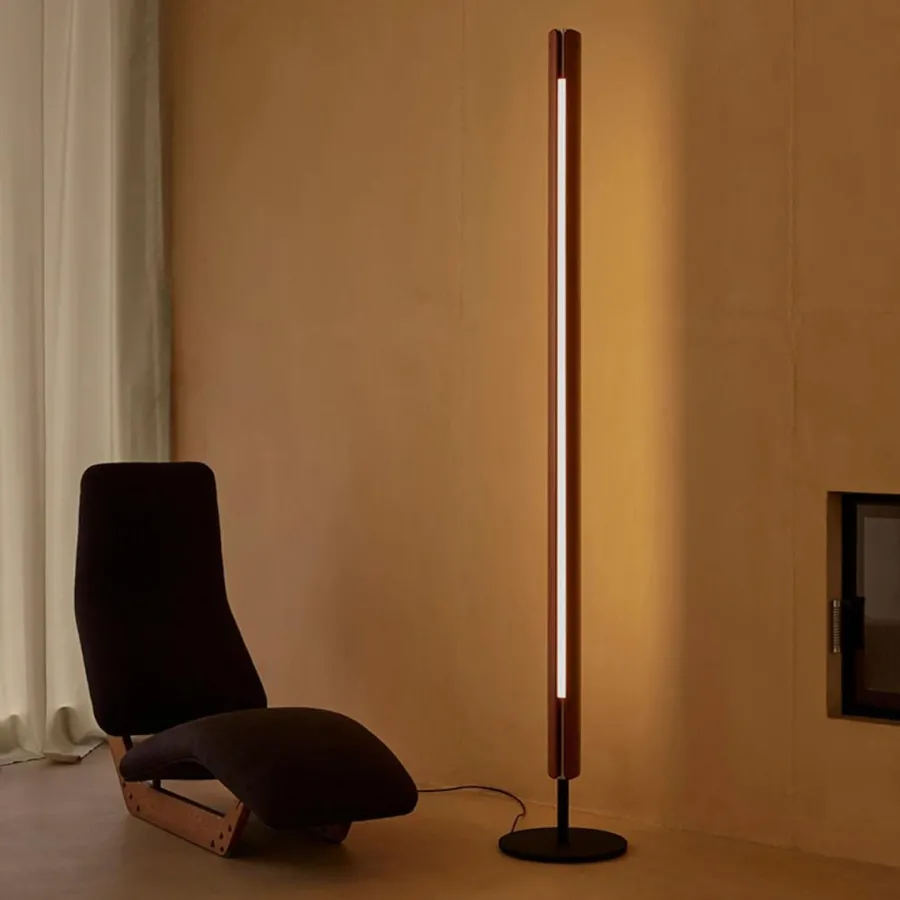 Flos Seki-Han gulvlampe Tre/Svart