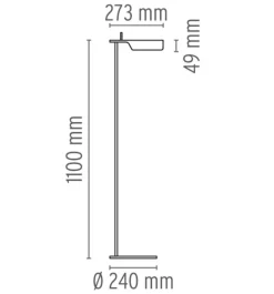 Clearance Flos Tab F Led gulvlampe
