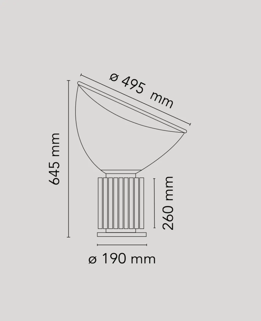 Discount Flos Taccia bordlampe LED (PMMA)