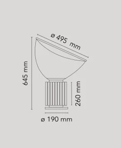Discount Flos Taccia bordlampe LED - PMMA