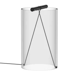 Outlet Flos To Tie T2 bordlampe Svart / Klart