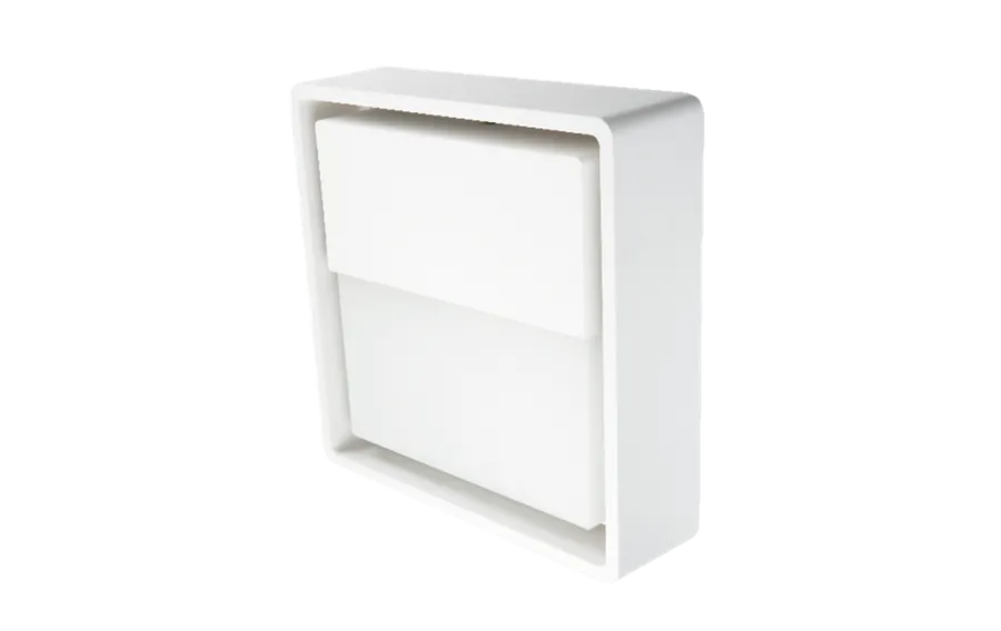 New Sg Armaturen As Frame square vegglampe 7W 3000 Kelvin IP66 Dimbar Svart