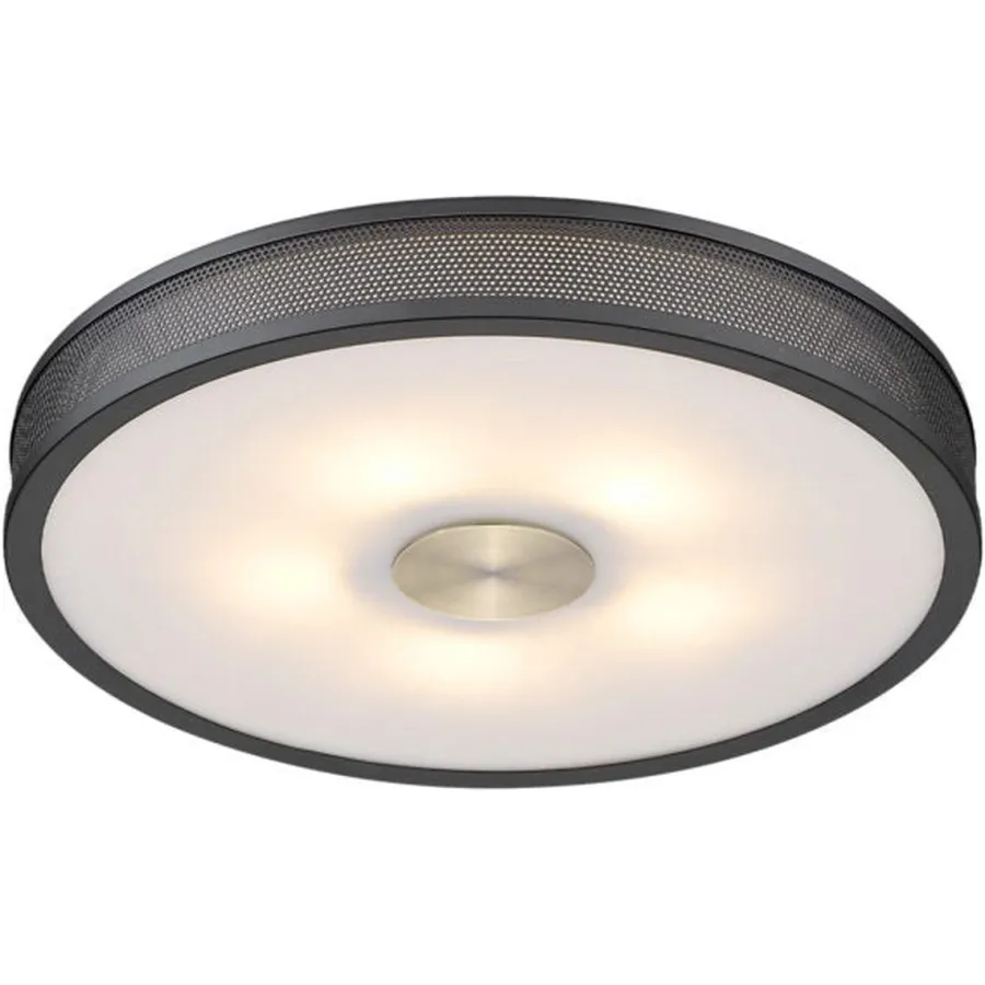 Clearance Halo Designs Frame taklampe 43 cm - Svart/Antikk messing Svart / Antikk messing