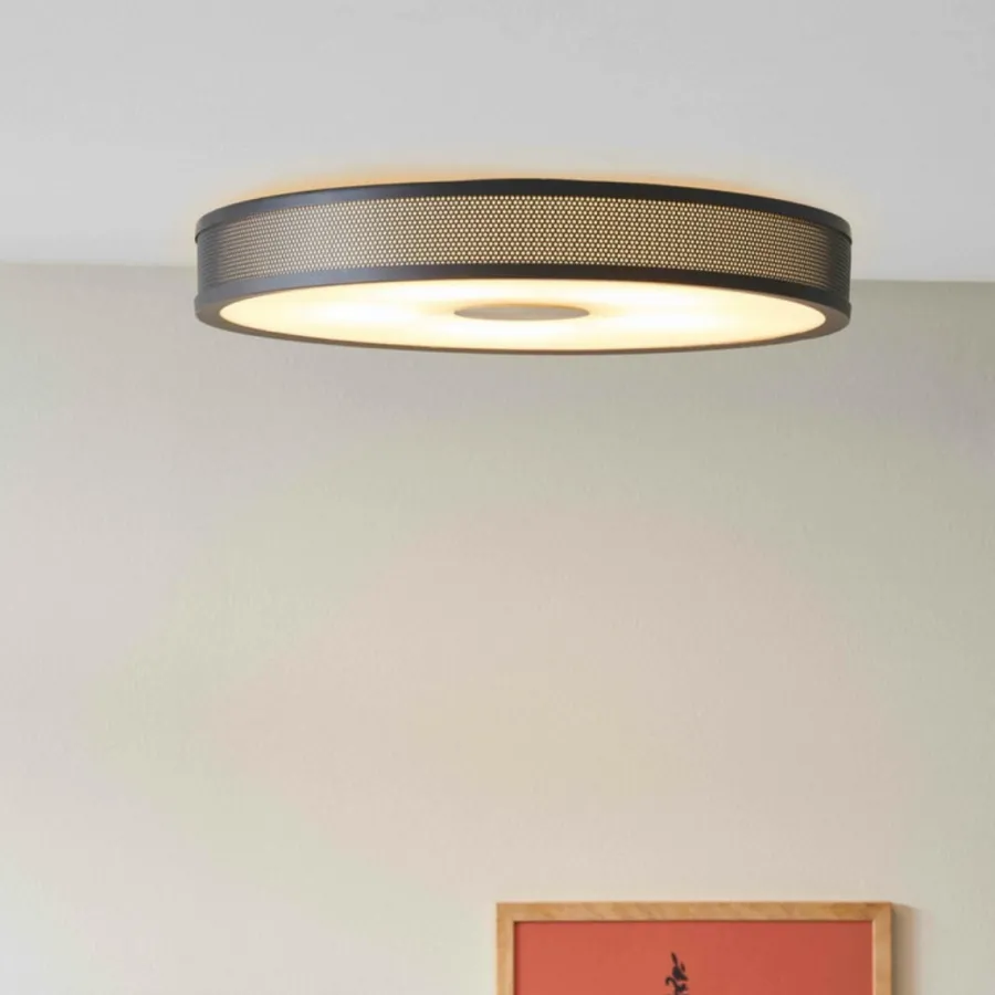 Clearance Halo Designs Frame taklampe 43 cm - Svart/Antikk messing Svart / Antikk messing