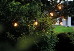 Best Nowodvorski Garden Garland utendørs lysslynge 9 meter 15 lys IP65 Startsett - Svart