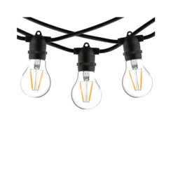 Outlet Nowodvorski Garden Garland utendørs lysslynge 6 meter 10 lys IP65 ekstra slynge - Svart