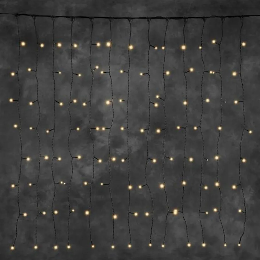 Sale Konstsmide Gardinslynge 1m x 1m - LED - 31V system Amber