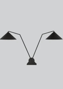 Clearance Northern Gear bordlampe dobbel Svart