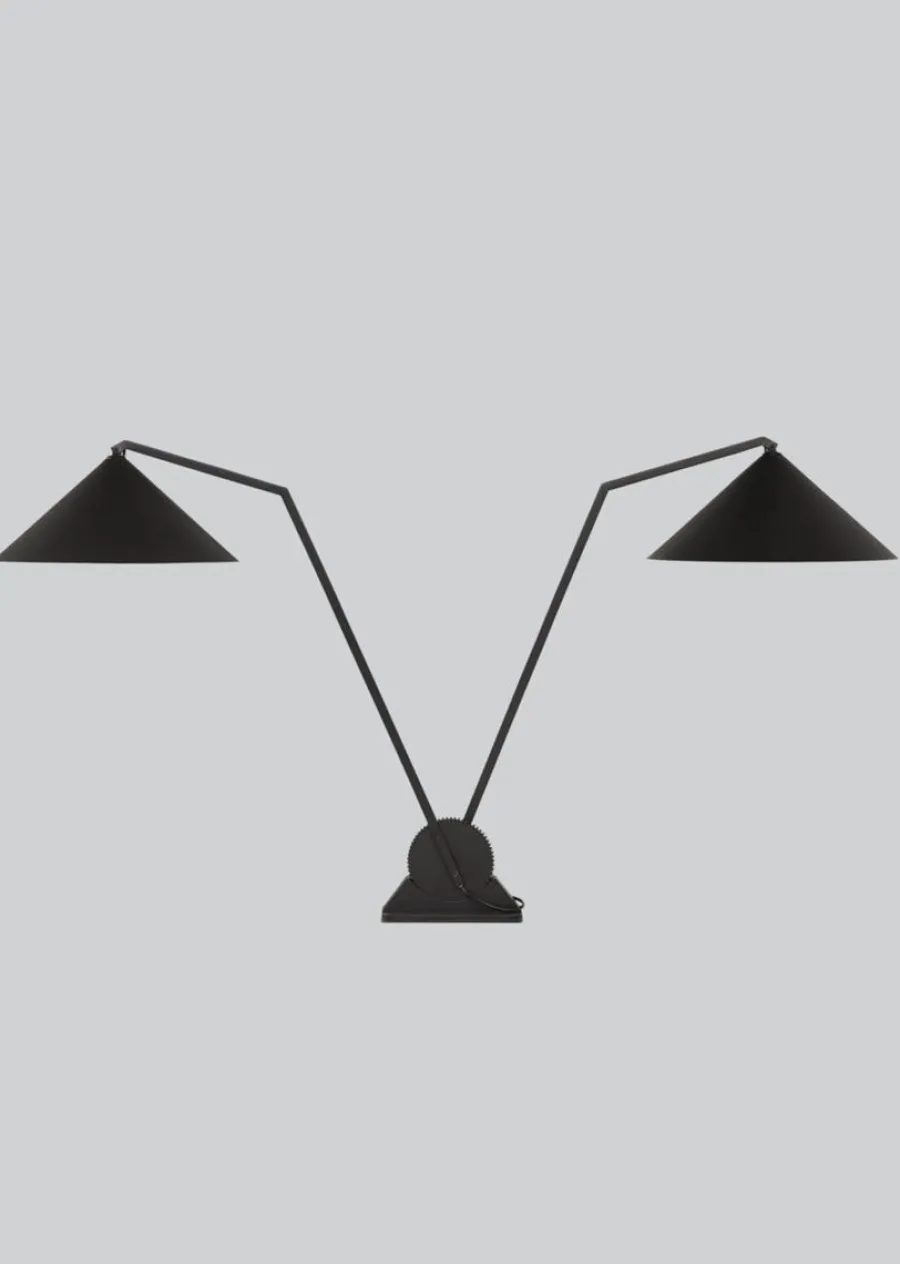 Clearance Northern Gear bordlampe dobbel Svart