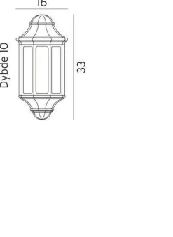 Clearance Norlys Genova mini 175 vegglampe