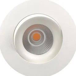 Sale NorDesign Georgia 360 lavtbyggende downlight 8W 2700K RA97 Dimbar IP44 - Hvit