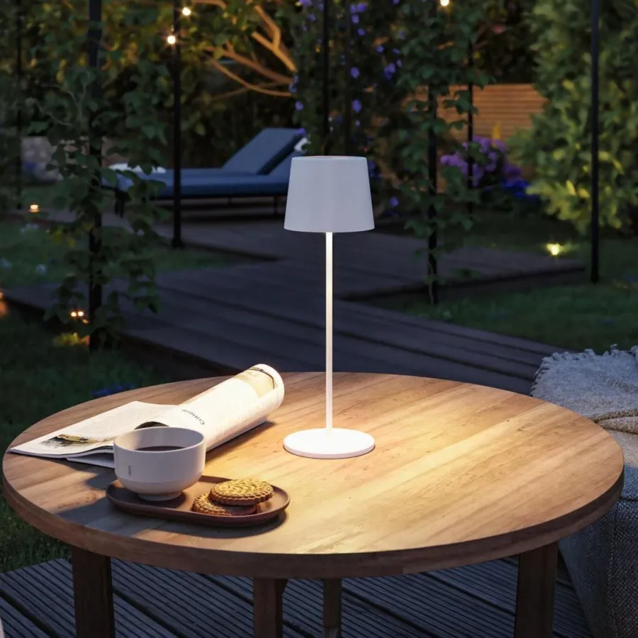New Paulmann Gilo portabel bordlampe oppladbar 2,8W 2700 Kelvin IP44