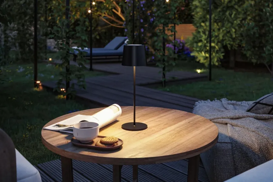 New Paulmann Gilo portabel bordlampe oppladbar 2,8W 2700 Kelvin IP44
