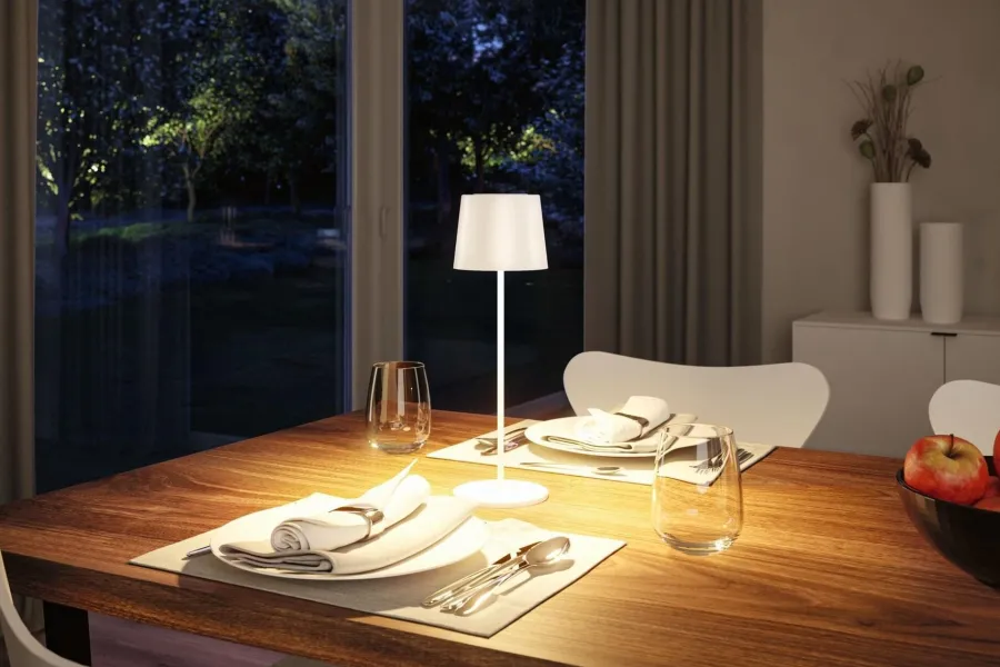 New Paulmann Gilo portabel bordlampe oppladbar 2,8W 2700 Kelvin IP44