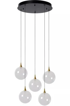 Discount Lucide Gisela takpendel 48 cm 5 x 3,8W 2700 Kelvin - Dimbar Klar
