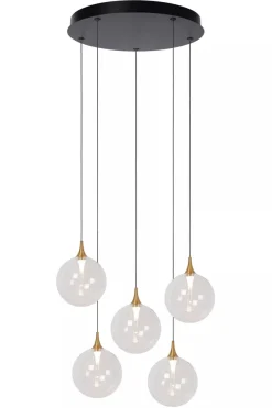 Discount Lucide Gisela takpendel 48 cm 5 x 3,8W 2700 Kelvin - Dimbar Klar