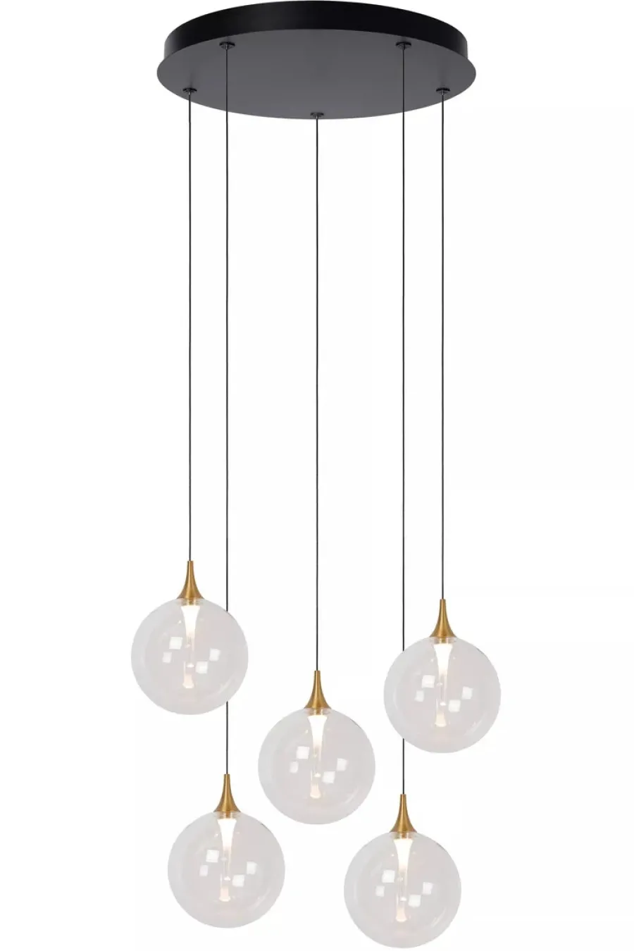 Discount Lucide Gisela takpendel 48 cm 5 x 3,8W 2700 Kelvin - Dimbar Klar