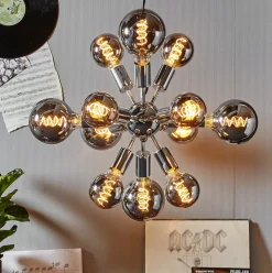 Outlet Ms - belysning Globepære Smoke Spiral 95mm E27 Røyk