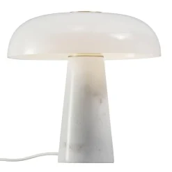 Sale DFTP Glossy bordlampe Marmor - Opalhvit Messing / Hvit