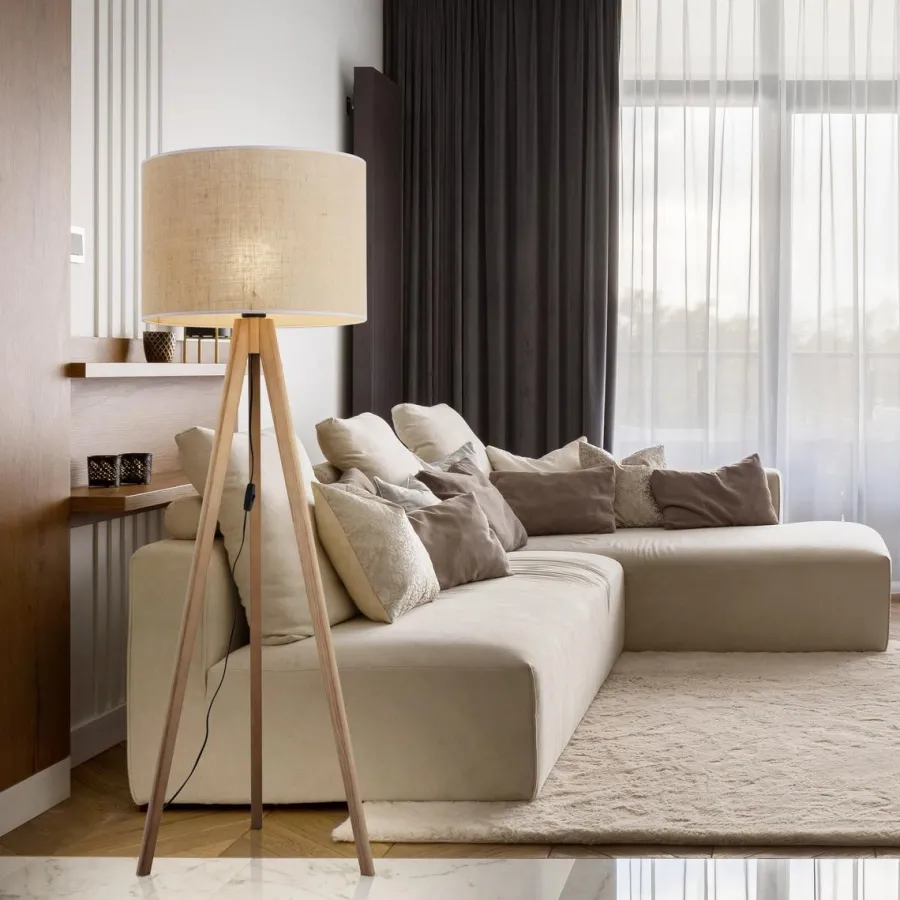 Outlet TK Lighting Grand gulvlampe - Furu