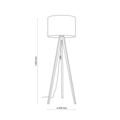 Outlet TK Lighting Grand gulvlampe - Furu