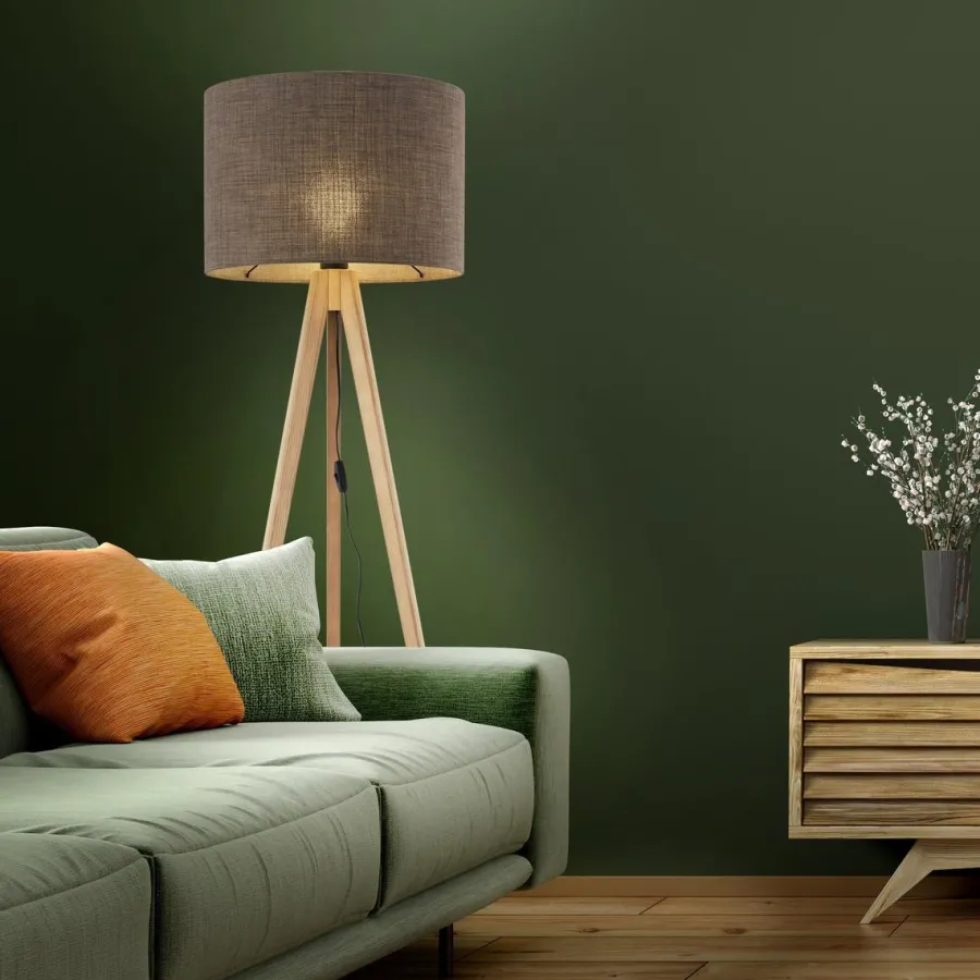 Outlet TK Lighting Grand gulvlampe - Furu