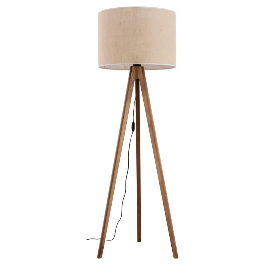 Outlet TK Lighting Grand gulvlampe - Valnøtt