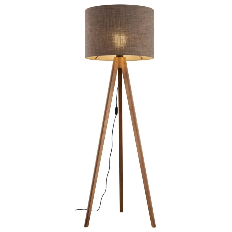Outlet TK Lighting Grand gulvlampe - Valnøtt