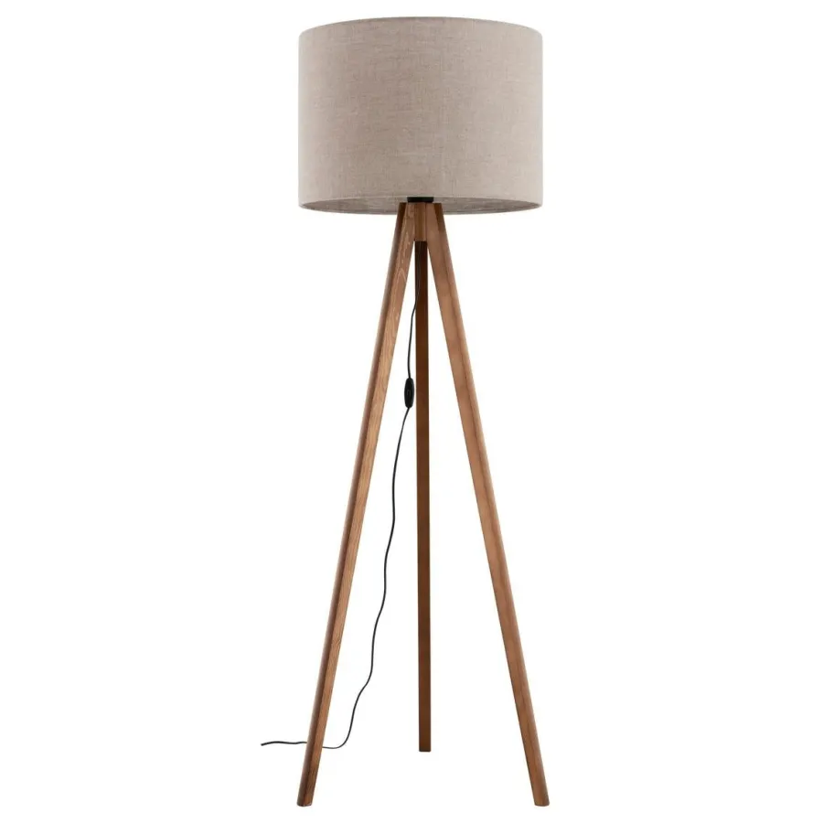Outlet TK Lighting Grand gulvlampe - Valnøtt