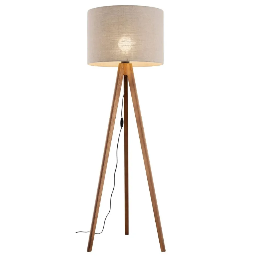 Outlet TK Lighting Grand gulvlampe - Valnøtt