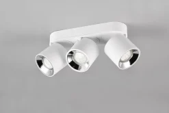 New Trio Lighting Guayana takspot 3-lys GU10 - Kan felles inn i tak Svart