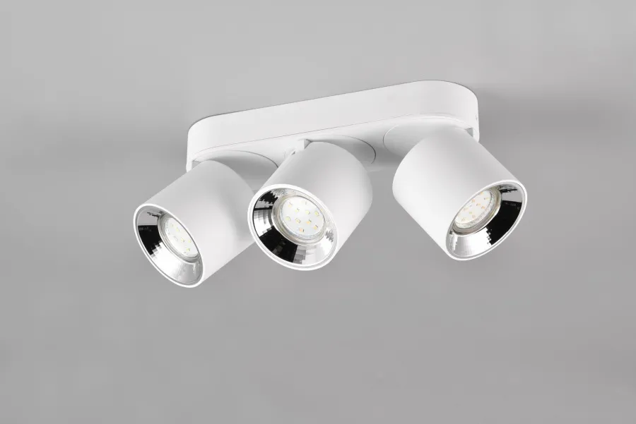 New Trio Lighting Guayana takspot 3-lys GU10 - Kan felles inn i tak Svart