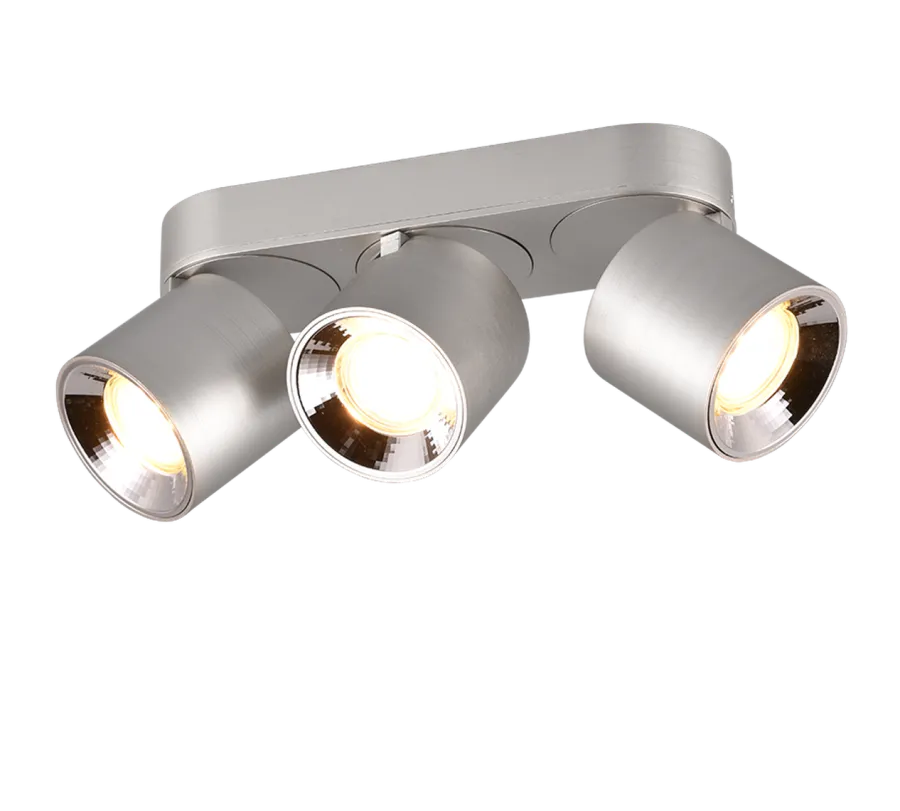 New Trio Lighting Guayana takspot 3-lys GU10 - Kan felles inn i tak Svart