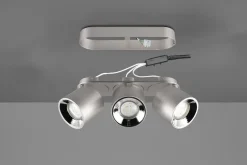 New Trio Lighting Guayana takspot 3-lys GU10 - Kan felles inn i tak Svart
