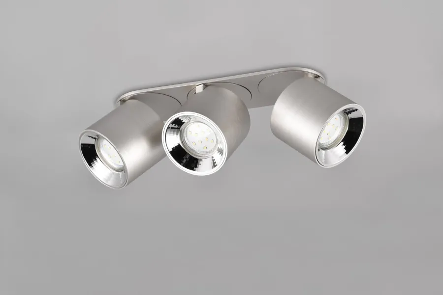 New Trio Lighting Guayana takspot 3-lys GU10 - Kan felles inn i tak Svart