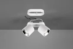 Discount Trio Lighting Guayana takspot 2-lys GU10 - Kan felles inn i tak