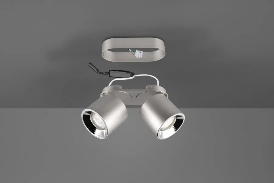 Discount Trio Lighting Guayana takspot 2-lys GU10 - Kan felles inn i tak