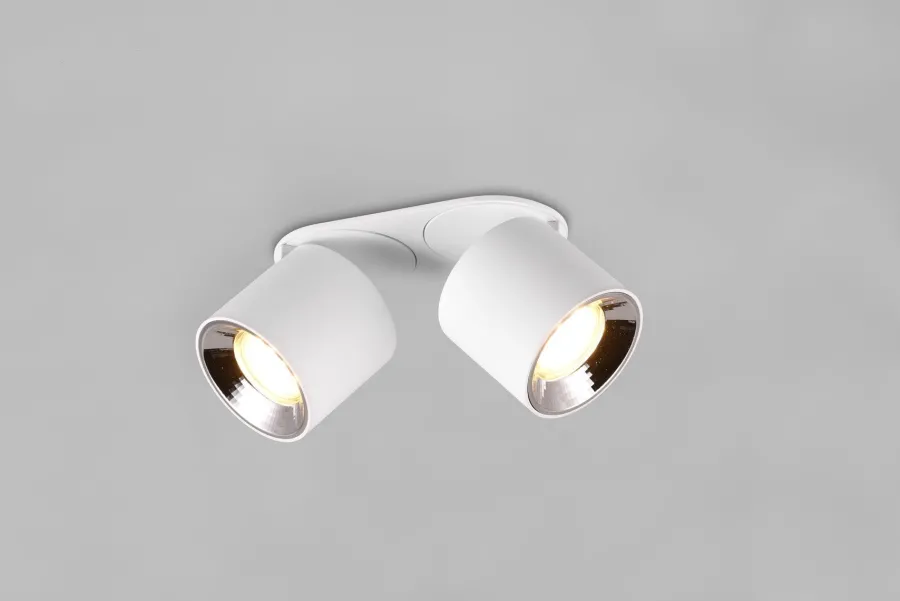 Discount Trio Lighting Guayana takspot 2-lys GU10 - Kan felles inn i tak