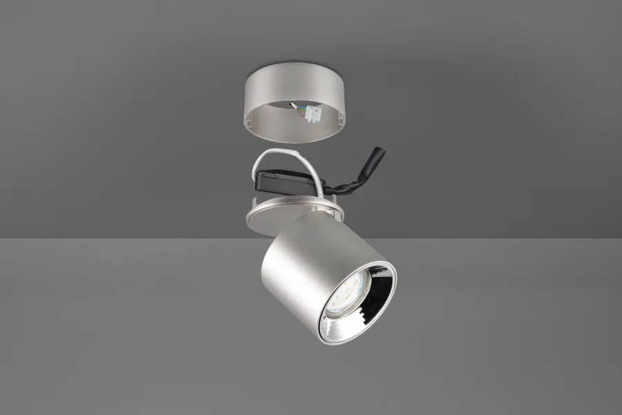 Clearance Trio Lighting Guayana tak/vegg spot 1-lys GU10 - Kan felles inn Svart