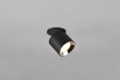 Clearance Trio Lighting Guayana tak/vegg spot 1-lys GU10 - Kan felles inn Svart