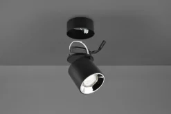 Clearance Trio Lighting Guayana tak/vegg spot 1-lys GU10 - Kan felles inn Svart