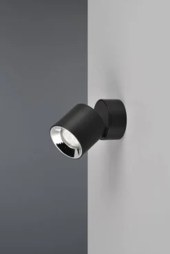 Clearance Trio Lighting Guayana tak/vegg spot 1-lys GU10 - Kan felles inn Svart